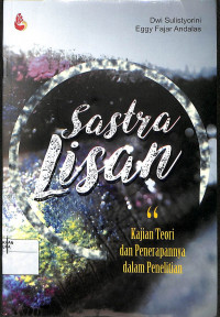 Image of SASTRA LISAN : Kajian Teori dan penerapannya dalam Penelitian