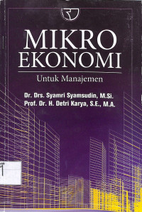 Image of MIKROEKONOMI : untuk Manajemen