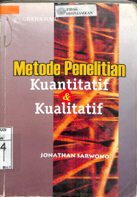 Image of METODE PENELITIAN KUANTITATIF & KUALITATIF