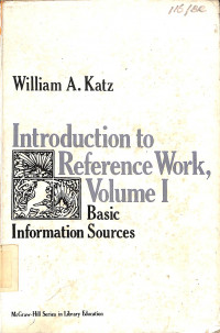 Image of INTRODUCTON TO REFERENCE WORK VOLUME 1 : Basic Information Sources