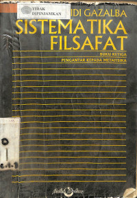 Image of SISTEMATIKA FILSAFAT: Buku Ketiga Pengantar kepada Metafisika