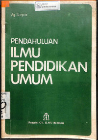 Image of PENDAHULUAN ILMU PENDIDIKAN UMUM