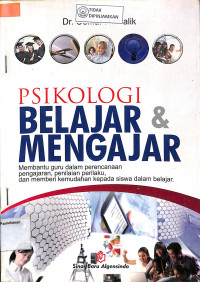 Image of PSIKOLOGI BELAJAR DAN MENGAJAR