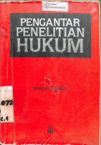 Image of PENGANTAR PENELITIAN HUKUM
