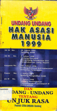 Image of UNDANG-UNDANG HAK ASASI MANUSIA 1999