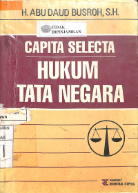 Image of CAPITA SELECTA HUKUM TATA NEGARA