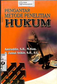 Image of PENGANTAR METODE PENELITIAN HUKUM