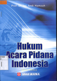 Image of HUKUM ACARA PIDANA INDONESIA : Edisi Kedua