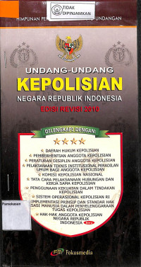 Image of HIMPUNAN PERATURAN PERUNDANG-UNDANGAN UU KEPOLISIAN NEGARA RI
