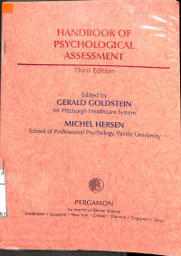 Image of HANDBOOK OF PSICHOLOGICAL ASSESSMENT