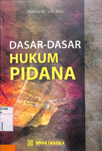 Image of DASAR-DASAR HUKUM PIDANA