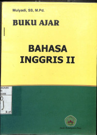 Image of BUKU AJAR BAHASA INGGRIS II