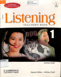 Image of LISTENING : TEACHER'S BOOK 1