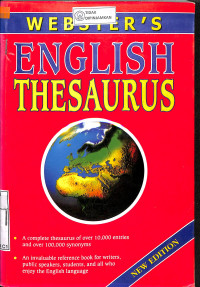 Image of WEBSTER'S ENGLISH THESAURUS