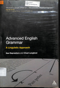 Image of ADVANCE ENGLISH GRAMMER A LINGUISTIC APPROCACH