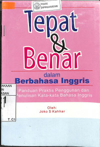 Image of TEPAT DAN BENAR DALAM BERBAHASA INGGRIS