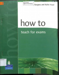 Image of HOW TO TEACH FOR EXAMS