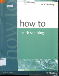 Image of HOW TO TEACH SPEAKING