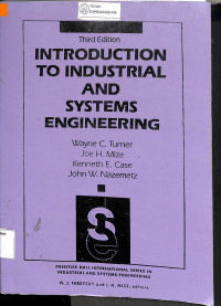 Image of INTRODUCTION TO INDUSTRIAL AND SYSTEMS ENGINEERING