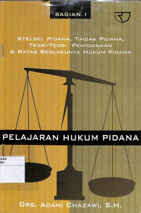 Image of PELAJARAN HUKUM PIDANA