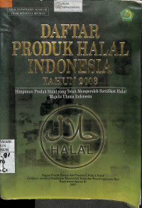 Image of DAFTAR PRODUK HALAL INDONESIA TAHUN 2003