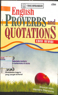 Image of ENGLISH PROVERBS AND QOUTATIONS EDISI REVISI