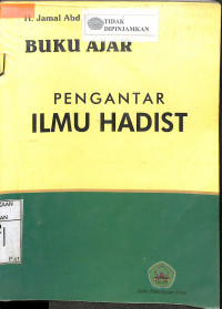 Image of BUKU AJAR PENGANTAR ILMU HADITS