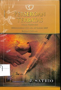 Image of PERSEROAN TERBATAS (YANG TERTUTUP) BERDASARKAN UU