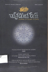 Image of AL-JAMI'AH : Journal Of Islamic Studies : Vol. 47 No. 2 , 2009/1430