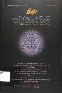 Image of AL-JAMI'AH : Journal Of Islamic Studies : Vol. 48 No. 2 , 2010/1431