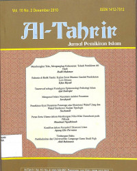 Image of AL-TAHRIR : Jurnal Pemikiran Islam Vol. 10 No. 2 Desember 2010