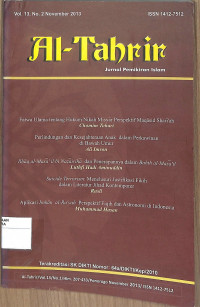 Image of AL-TAHRIR : Jurnal Pemikiran Islam Vol. 13 No.2 November 2013