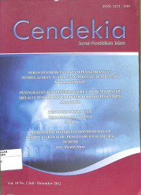 Image of CENDEKIA : Jurnal pendidikan Islam  Vol. 10 No. 2 Juli - Desember 2012