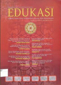 Image of EDUKASI : Jurnal Penelitiann Agama dan Keagmaan Volume 12 Nomor 2 Mei-Agustus 2014