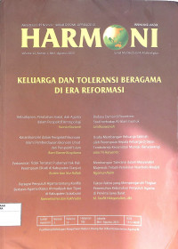 Image of HARMONI : Jurnal Multikultural & Multireligius Volume 12 Nomor 2 Mei-Agustus 2013
