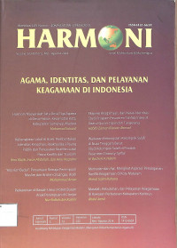 Image of HARMONI : Jurnal Multikultural & Multireligius Volume 13 Nomor 2 Mei-Agustus 2014
