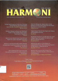 Image of HARMONI : Jurnal Multikultural & Multireligius Volume 18 Nomor 2 Juli-Desember 2019