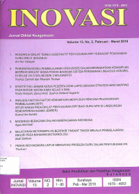 Image of INOVASI : Jurnal Diklat Keagamaan Volume 13, No. 2, Pebruari-Maret 2019