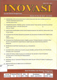 Image of INOVASI : Jurnal Diklat Keagamaan Volume 10 No. 02 April-Juni 2016