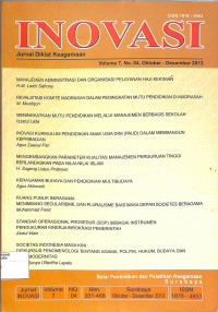 Image of INOVASI : Jurnal Diklat Keagmaan Volume 7 No. 4 Oktober - Desember 2013
