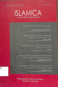 Image of ISLAMICA: Jurnal Studi Keislaman Vol. 8 No. 2 Maret 2014