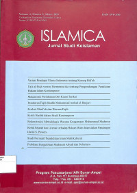 Image of ISLAMICA : Jurnal Studi Keislaman Volume 4 Nomor 2 Maret 2010