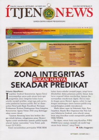 Image of ITJEN NEWS GARDA DEPAN KABAR PENGAWASAN Edisi 89 Volume IX September - Oktober 2022