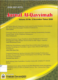 Image of JURNAL AL-QAYYIMAH : Vol III No. 2 Desember Tahun 2020