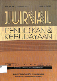 Image of JURNAL : pendidikan & Kebudayaan Vol. 18 No. 1 Januari 2012