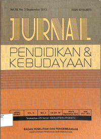 Image of JURNAL : Pendidikan & Kebudayaan Vol. 18 No. 3 September 2012