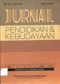Image of JURNAL : Pendidikan & Kebudayaan Vol. 19 No. 1 Maret 2013