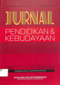 Image of JURNAL : Pendidikan & Kebudayaan Vol. 21 No. 3 Desember 2015