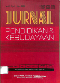 Image of JURNAL : Pendidikan & Kebudayaan Vol. 3 No.1 Juni 2018