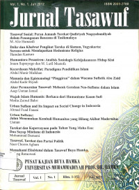 Image of JURNAL TASAWUF Vol. 1, No.1, Juli 2012